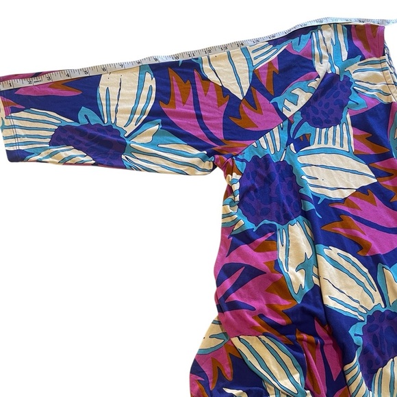 Soft Surroundings NWT Serena Maxi Nazarene Blue Multicolored Dress Size 3X - Picture 9 of 13